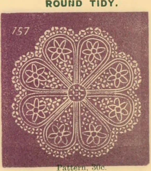 An illustration from Illustrated book of patterns for lace making, 1878, leaf 14