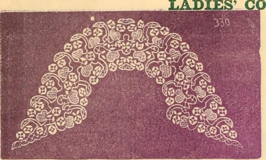 An illustration from Illustrated book of patterns for lace making, 1878, leaf 5