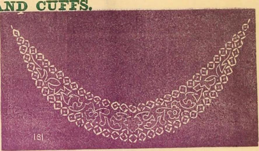 An illustration from Illustrated book of patterns for lace making, 1878, leaf 5