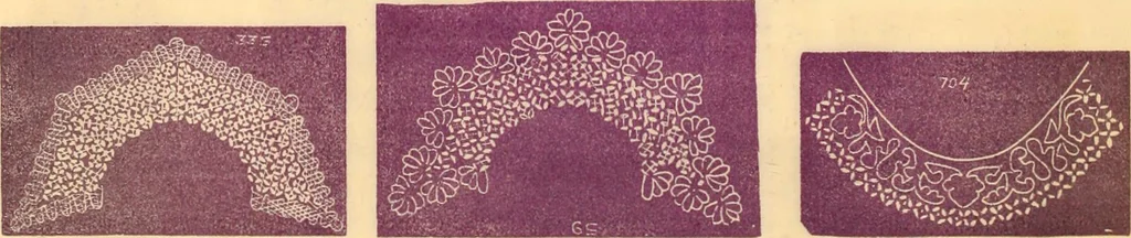 An illustration from Illustrated book of patterns for lace making, 1878, leaf 5
