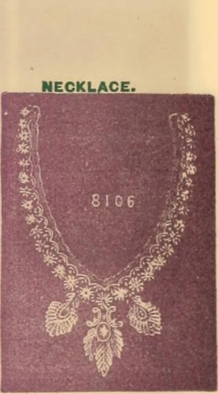 An illustration from Illustrated book of patterns for lace making, 1878, leaf 6