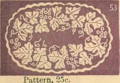 An illustration from Illustrated book of patterns for lace making, 1878, leaf 7