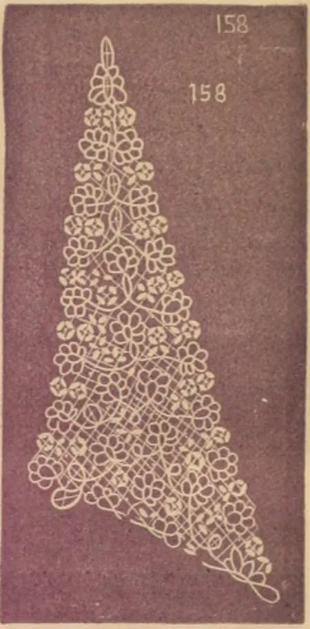 An illustration from Illustrated book of patterns for lace making, 1878, leaf 8