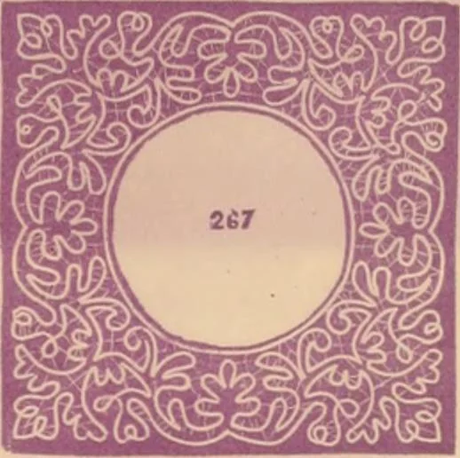 An illustration from Illustrated book of patterns for lace making, 1878, leaf 8