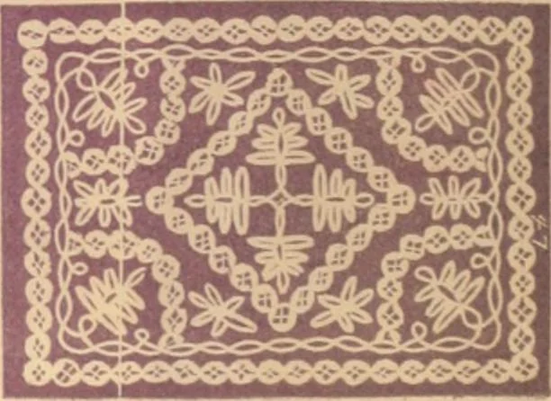 An illustration from Illustrated book of patterns for lace making, 1878, leaf 8