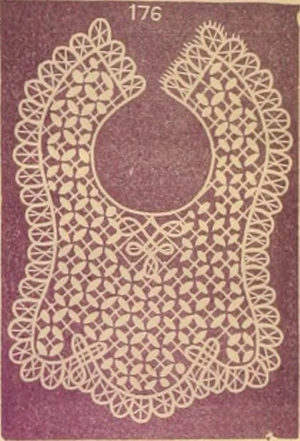 An illustration from Illustrated book of patterns for lace making, 1878, leaf 9