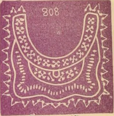 An illustration from Illustrated book of patterns for lace making, 1878, leaf 9