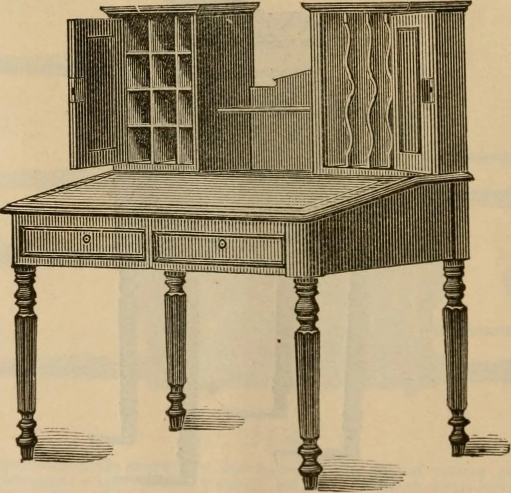An illustration from Illustrated catalogue of office and library furniture., 1885, leaf 13