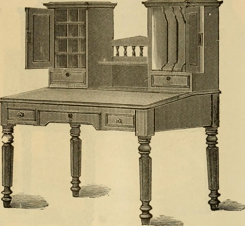 An illustration from Illustrated catalogue of office and library furniture., 1885, leaf 14