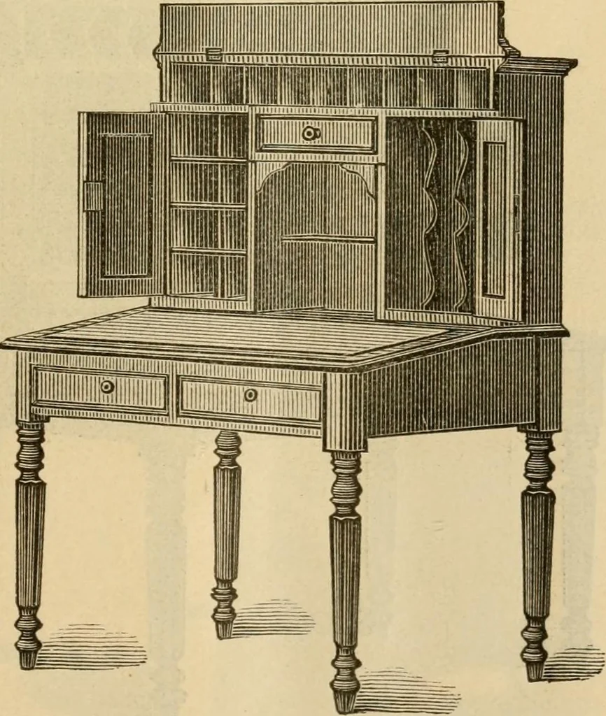 An illustration from Illustrated catalogue of office and library furniture., 1885, leaf 14