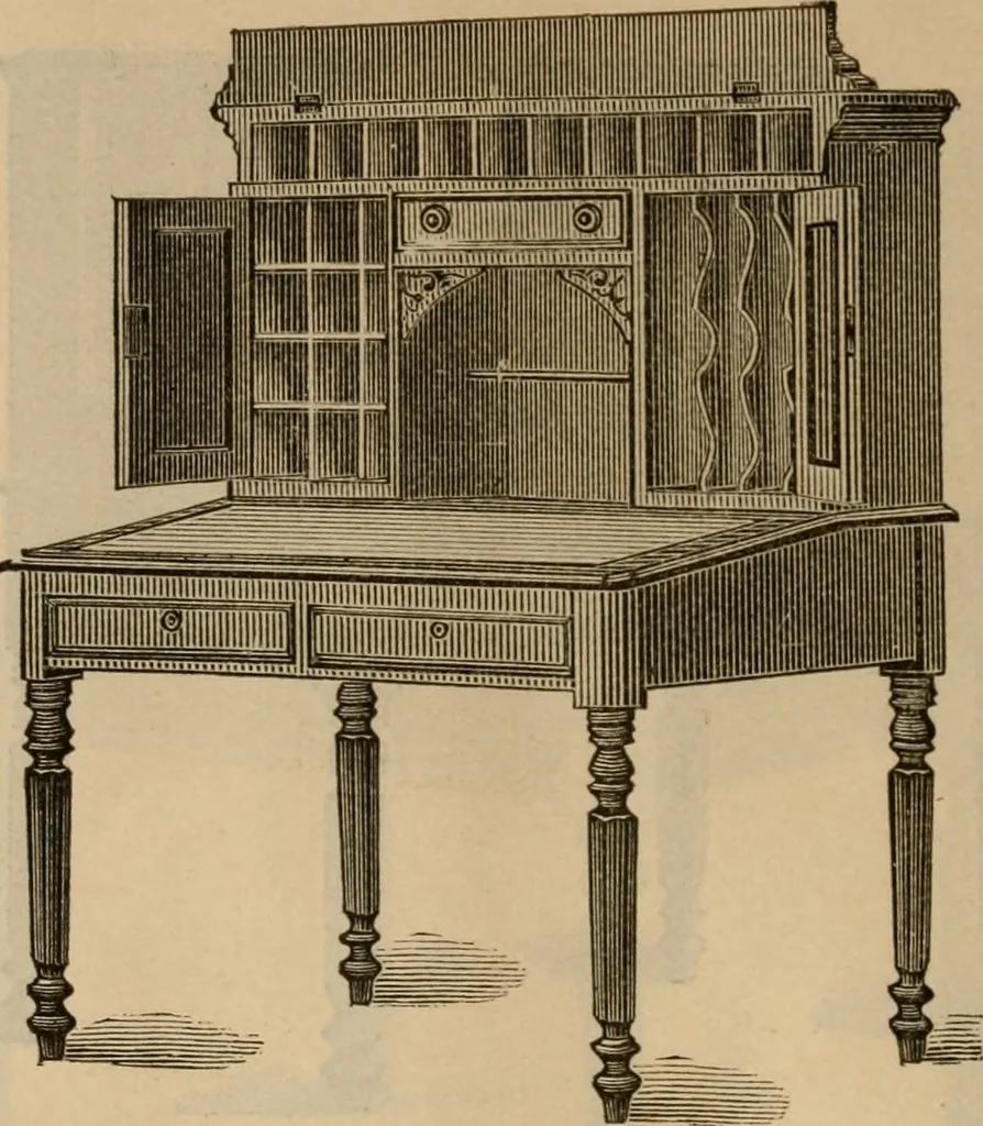 An illustration from Illustrated catalogue of office and library furniture., 1885, leaf 15