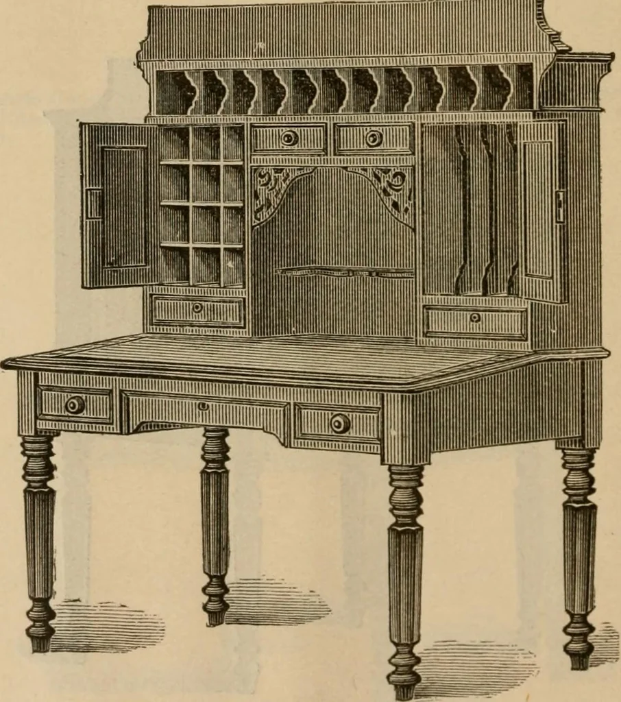 An illustration from Illustrated catalogue of office and library furniture., 1885, leaf 15