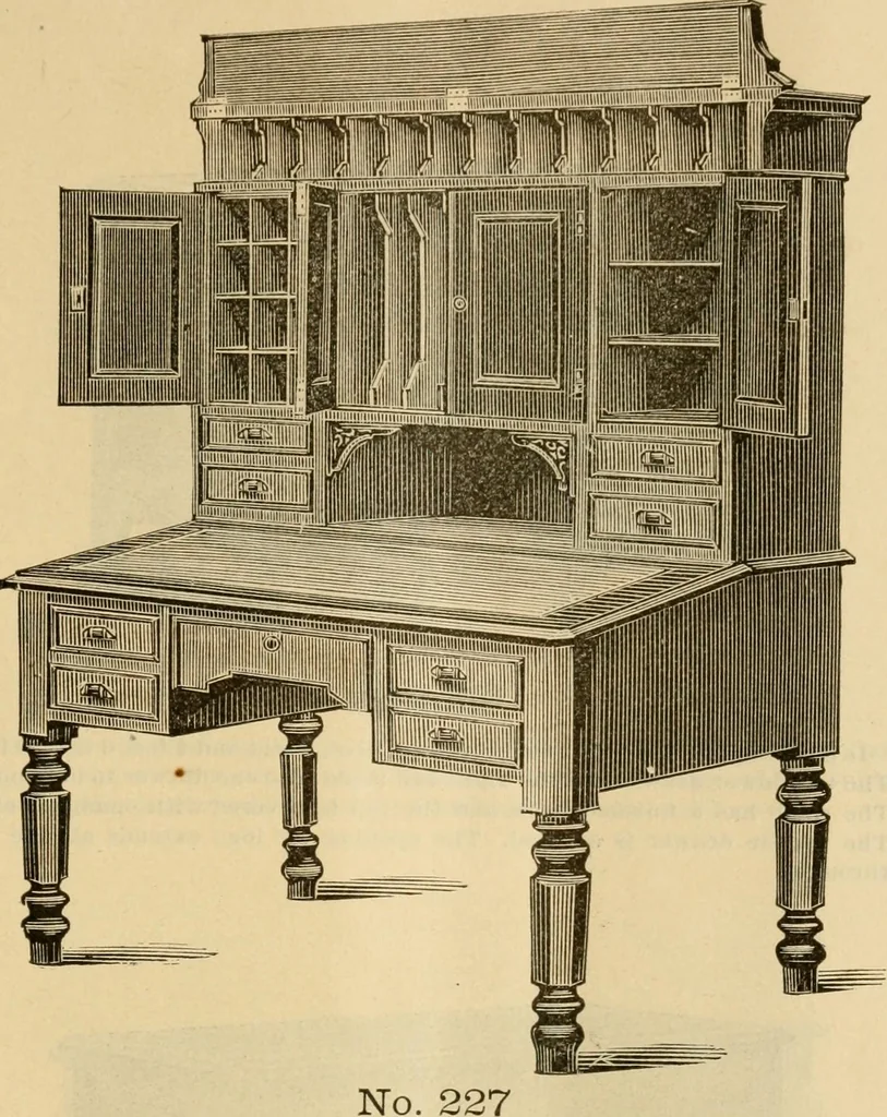 An illustration from Illustrated catalogue of office and library furniture., 1885, leaf 16