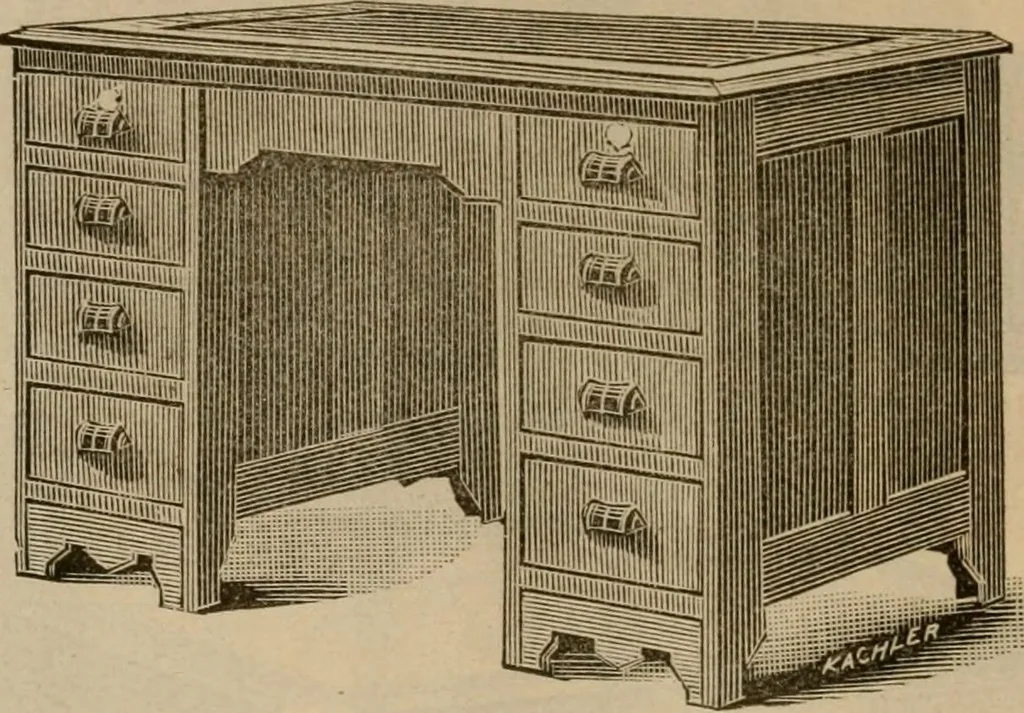 An illustration from Illustrated catalogue of office and library furniture., 1885, leaf 17