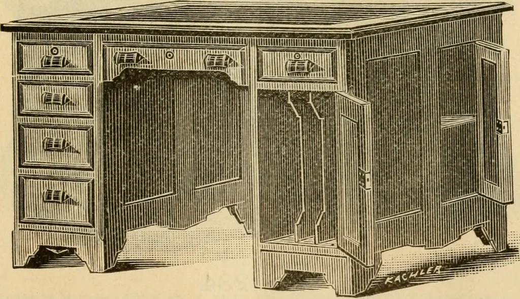 An illustration from Illustrated catalogue of office and library furniture., 1885, leaf 18