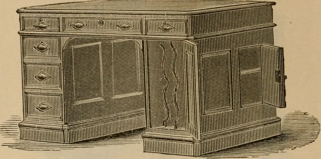 An illustration from Illustrated catalogue of office and library furniture., 1885, leaf 19