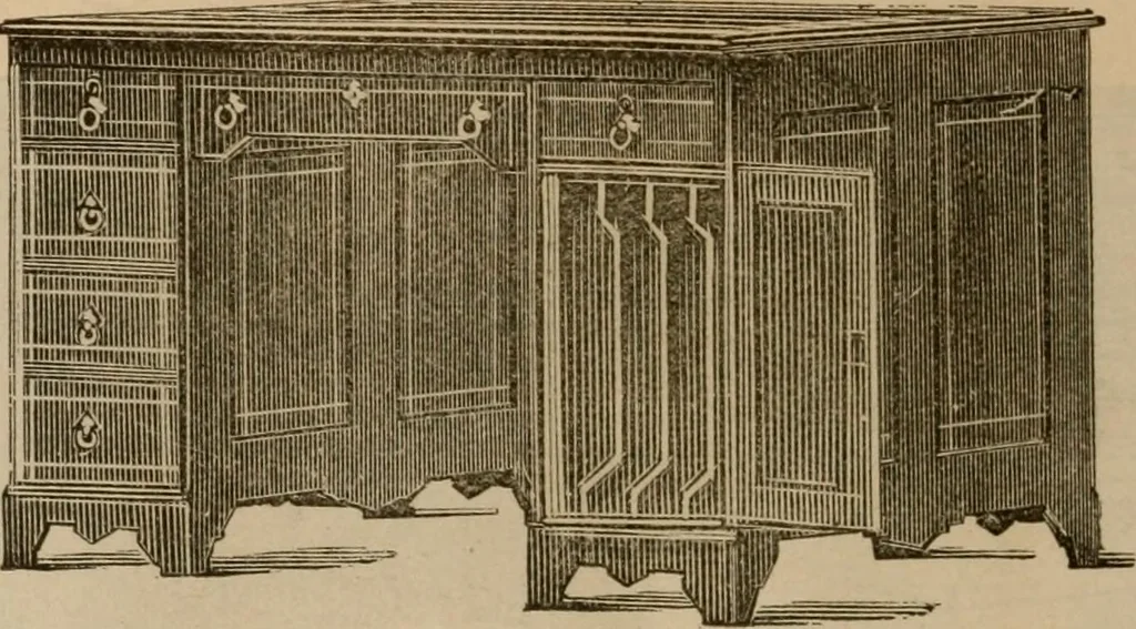An illustration from Illustrated catalogue of office and library furniture., 1885, leaf 21