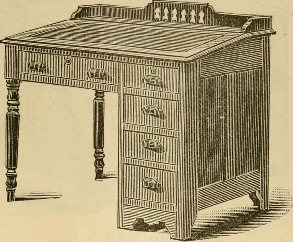 An illustration from Illustrated catalogue of office and library furniture., 1885, leaf 22