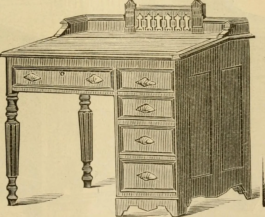 An illustration from Illustrated catalogue of office and library furniture., 1885, leaf 22
