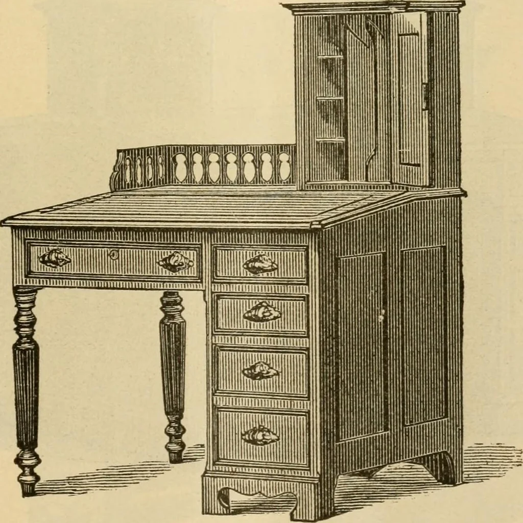 An illustration from Illustrated catalogue of office and library furniture., 1885, leaf 24
