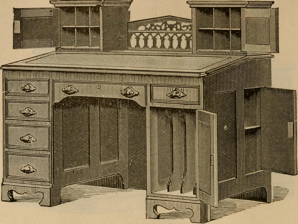 An illustration from Illustrated catalogue of office and library furniture., 1885, leaf 25