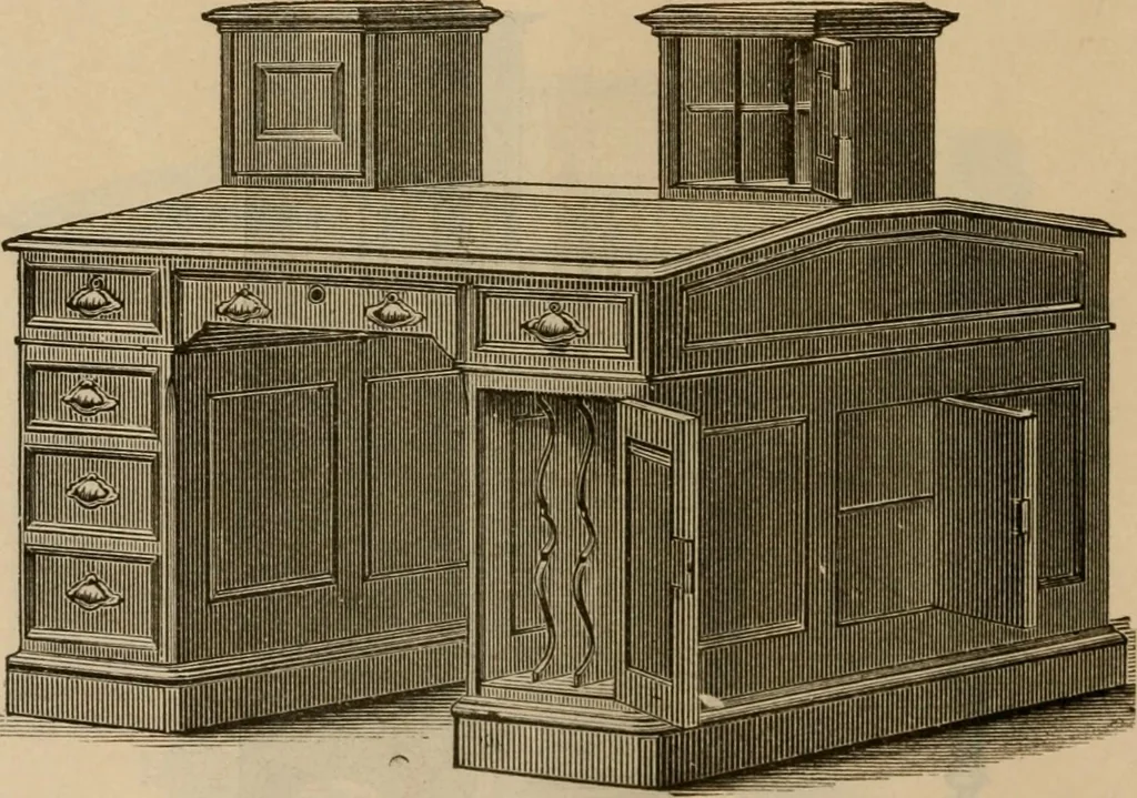 An illustration from Illustrated catalogue of office and library furniture., 1885, leaf 25