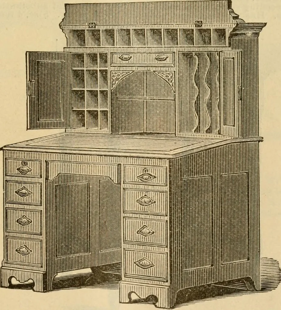 An illustration from Illustrated catalogue of office and library furniture., 1885, leaf 26