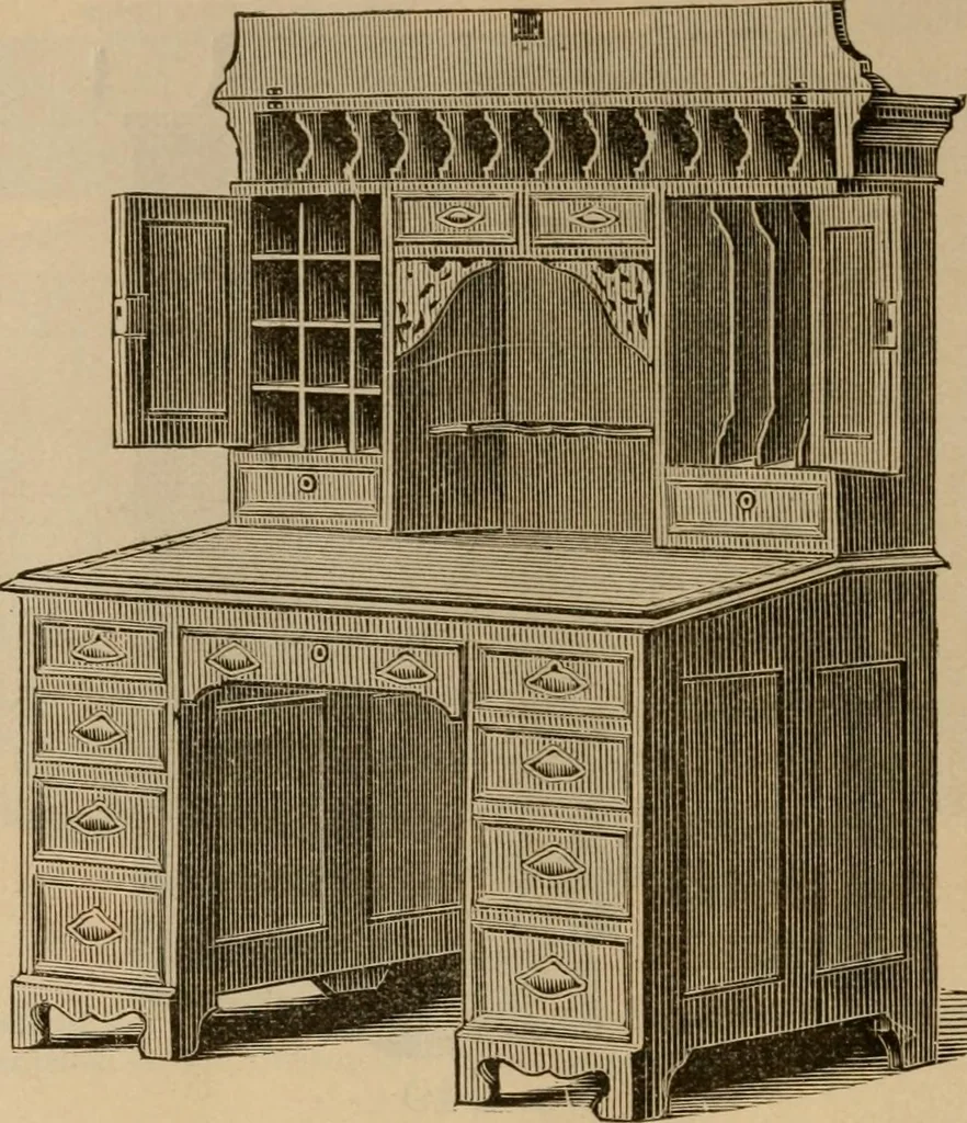 An illustration from Illustrated catalogue of office and library furniture., 1885, leaf 27