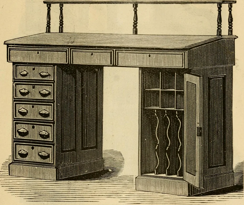 An illustration from Illustrated catalogue of office and library furniture., 1885, leaf 30