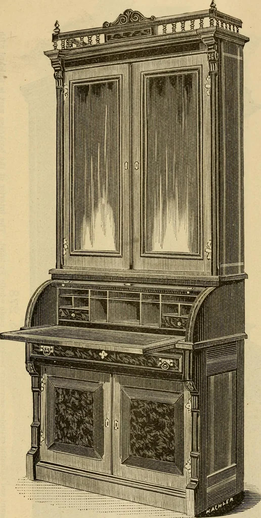 An illustration from Illustrated catalogue of office and library furniture., 1885, leaf 34