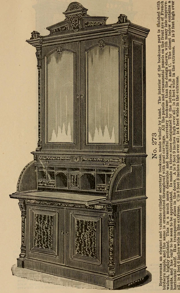 An illustration from Illustrated catalogue of office and library furniture., 1885, leaf 35