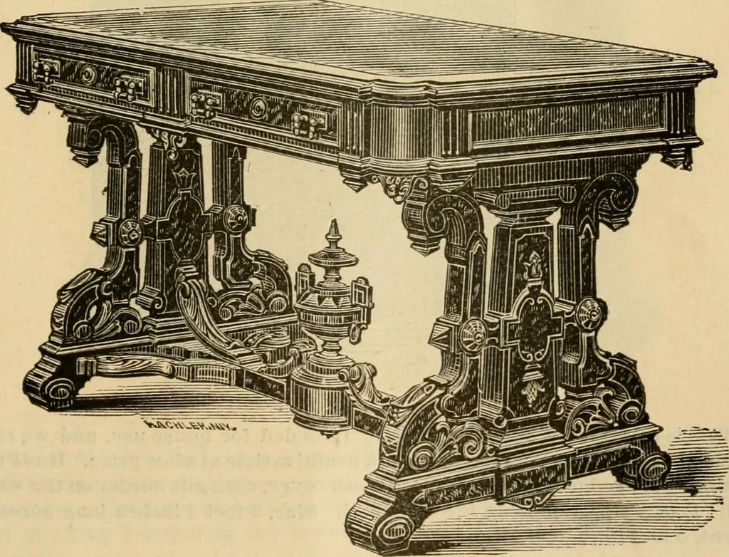 An illustration from Illustrated catalogue of office and library furniture., 1885, leaf 52