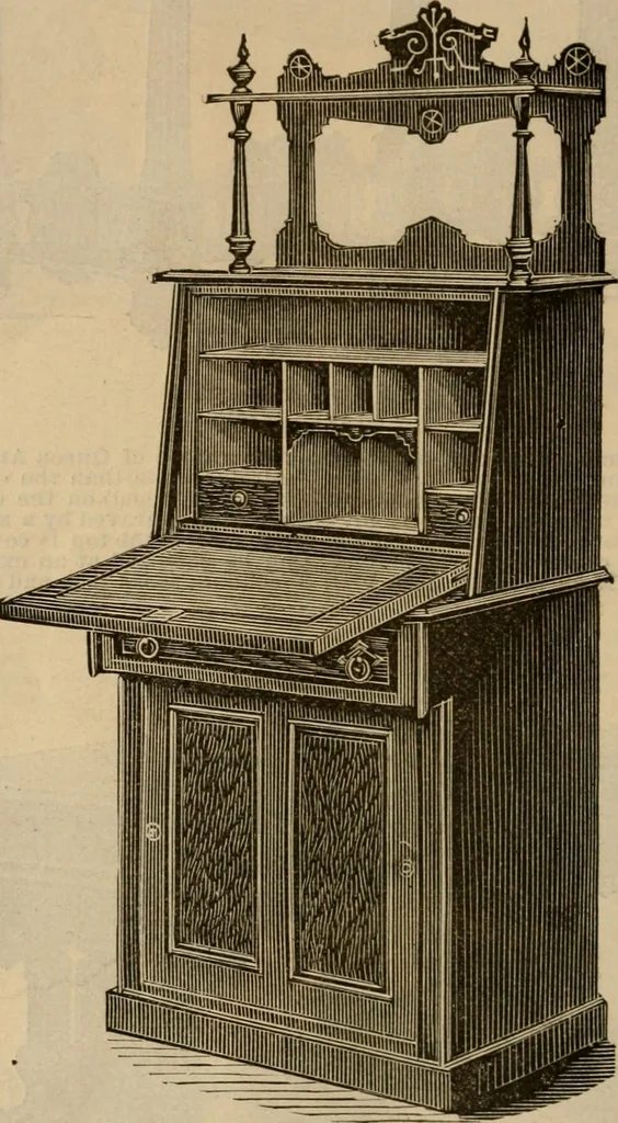 An illustration from Illustrated catalogue of office and library furniture., 1885, leaf 53