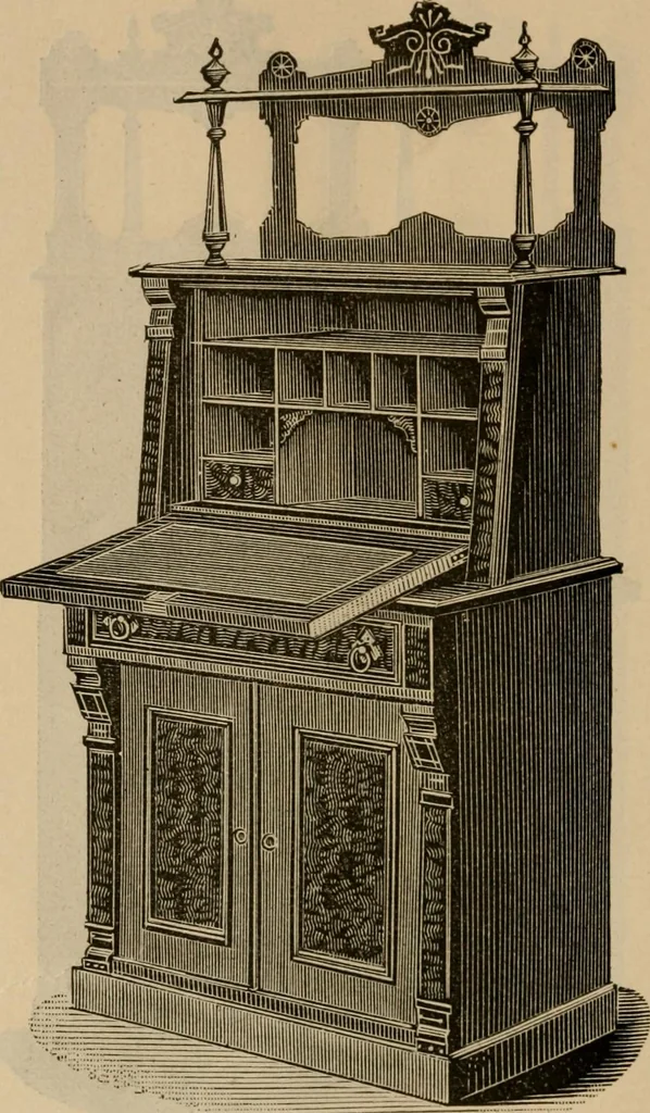 An illustration from Illustrated catalogue of office and library furniture., 1885, leaf 55