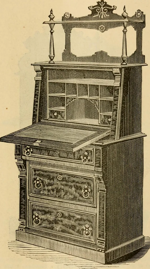 An illustration from Illustrated catalogue of office and library furniture., 1885, leaf 56