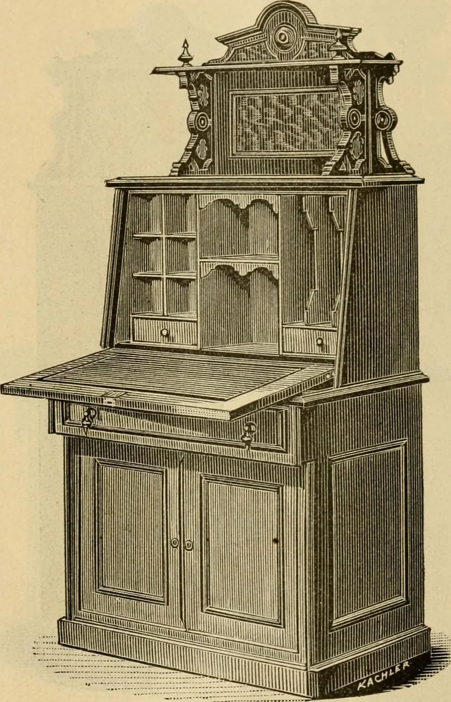 An illustration from Illustrated catalogue of office and library furniture., 1885, leaf 60