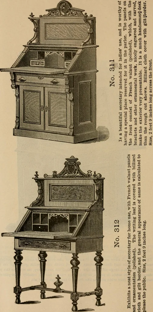 An illustration from Illustrated catalogue of office and library furniture., 1885, leaf 63