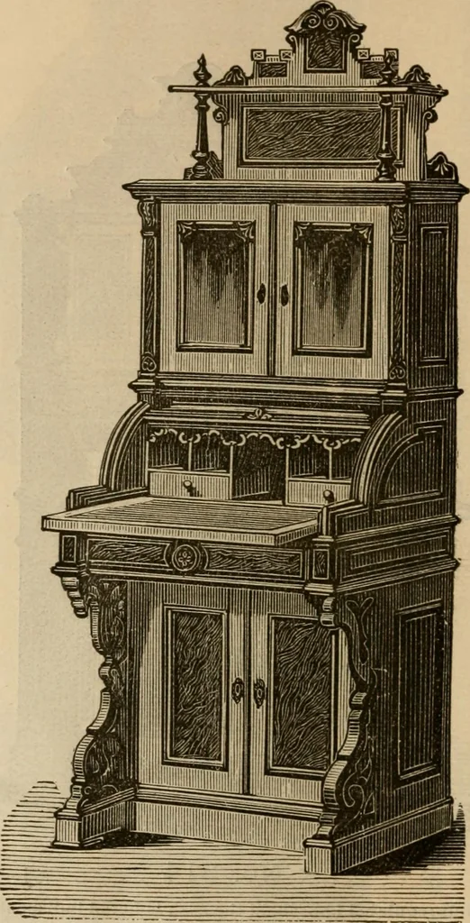 An illustration from Illustrated catalogue of office and library furniture., 1885, leaf 65