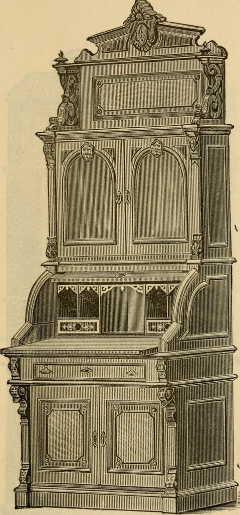 An illustration from Illustrated catalogue of office and library furniture., 1885, leaf 66