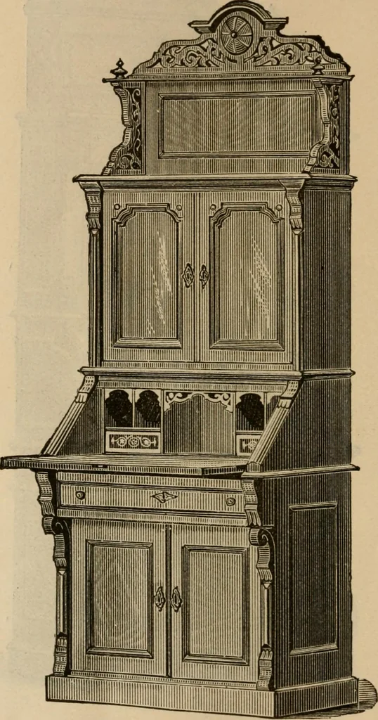 An illustration from Illustrated catalogue of office and library furniture., 1885, leaf 67