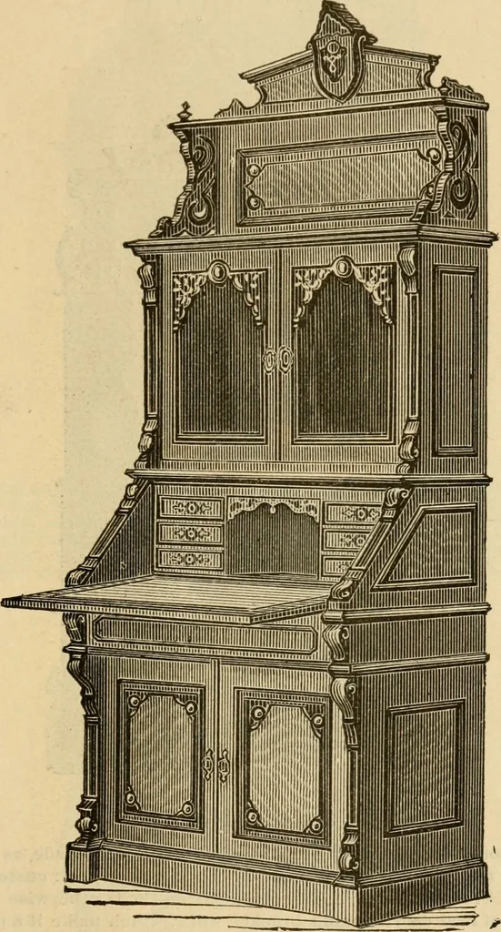 An illustration from Illustrated catalogue of office and library furniture., 1885, leaf 68