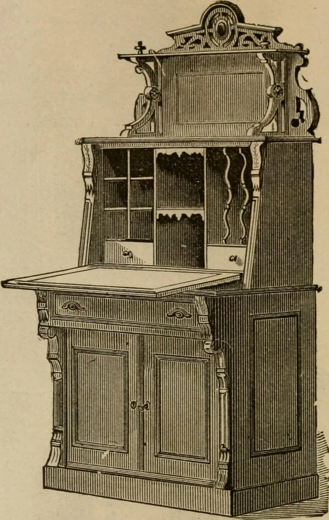 An illustration from Illustrated catalogue of office and library furniture., 1885, leaf 69