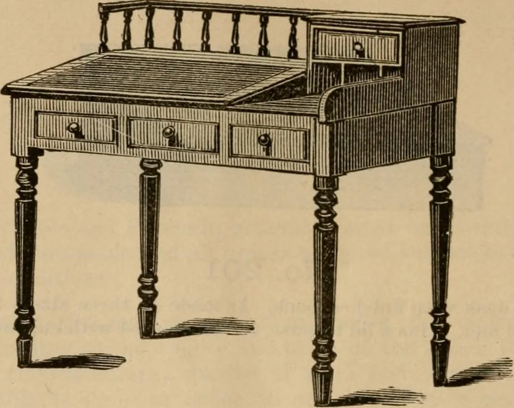 An illustration from Illustrated catalogue of office and library furniture., 1885, leaf 7