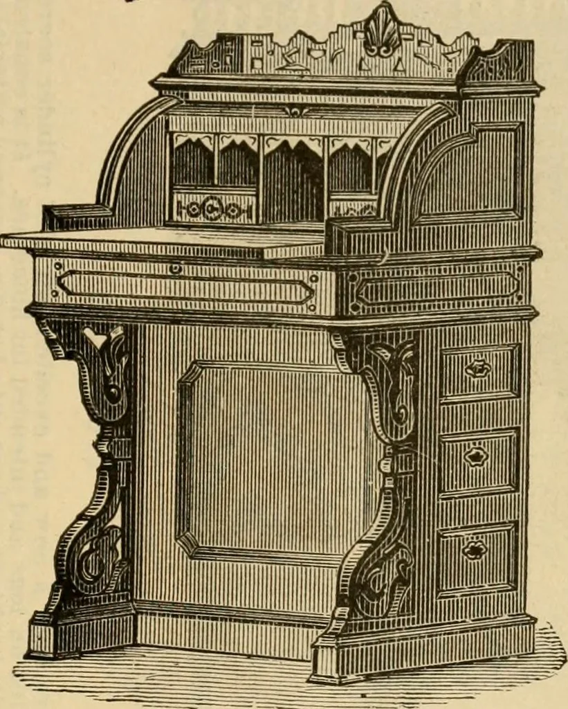 An illustration from Illustrated catalogue of office and library furniture., 1885, leaf 72