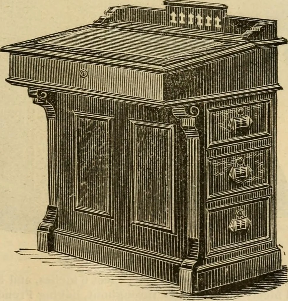An illustration from Illustrated catalogue of office and library furniture., 1885, leaf 74