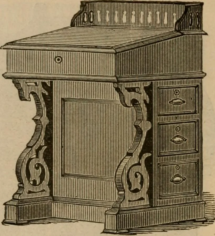 An illustration from Illustrated catalogue of office and library furniture., 1885, leaf 75