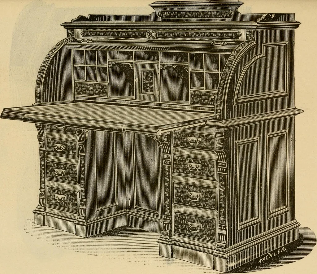 An illustration from Illustrated catalogue of office and library furniture., 1885, leaf 76