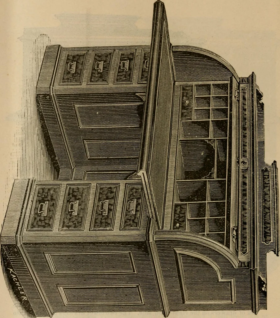 An illustration from Illustrated catalogue of office and library furniture., 1885, leaf 79