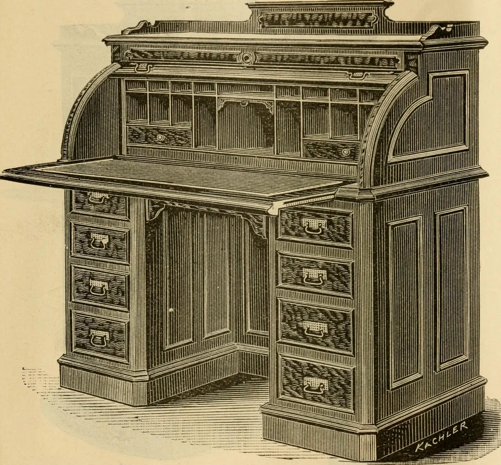 An illustration from Illustrated catalogue of office and library furniture., 1885, leaf 80