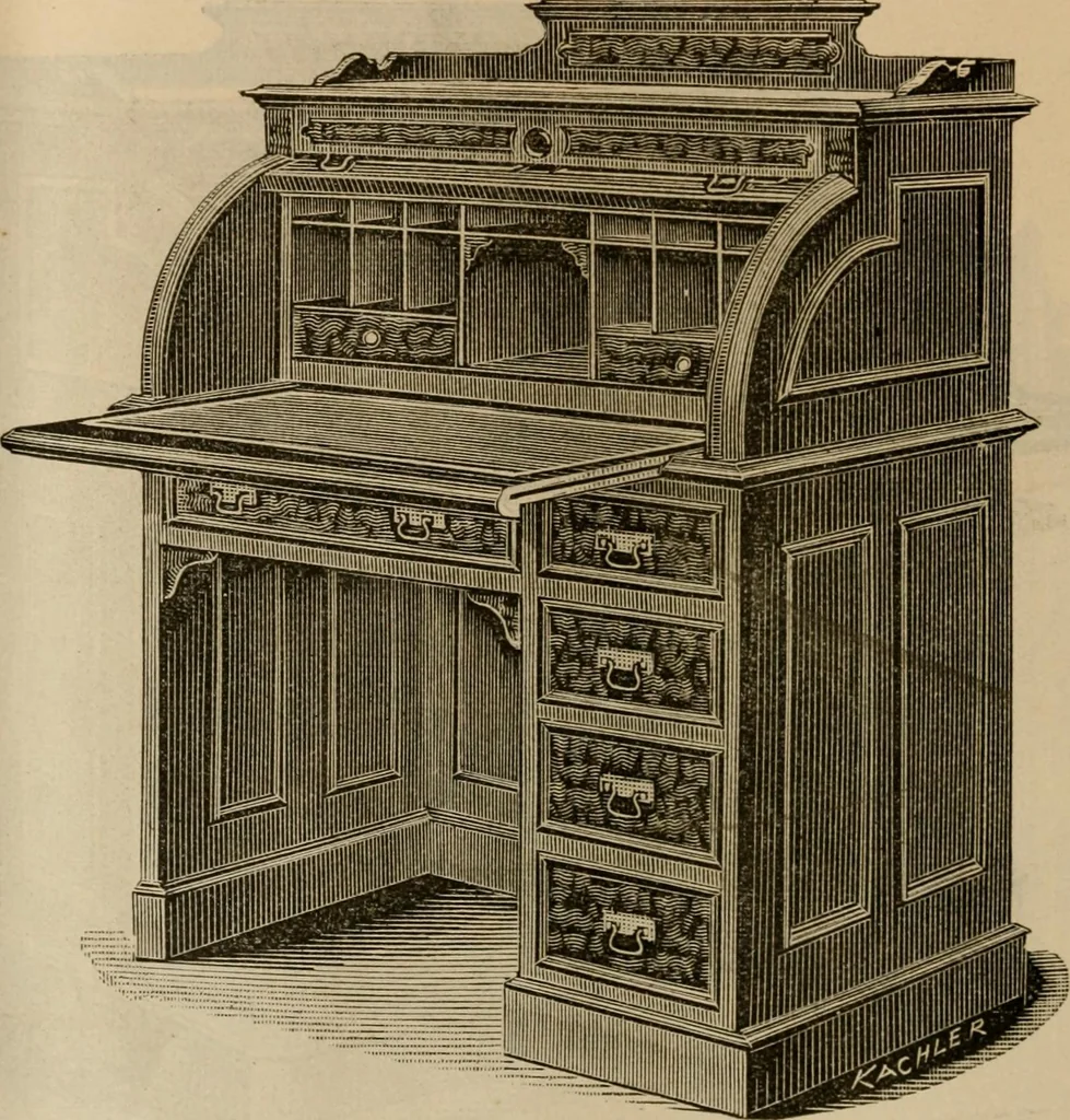 An illustration from Illustrated catalogue of office and library furniture., 1885, leaf 81